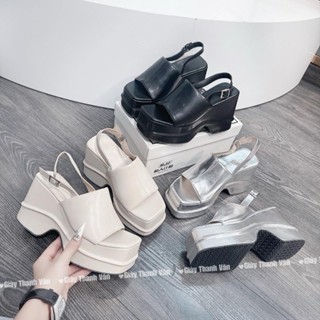 Giày sandan xuồng bản ngang to mới cao  phân 3 màu(D0085)