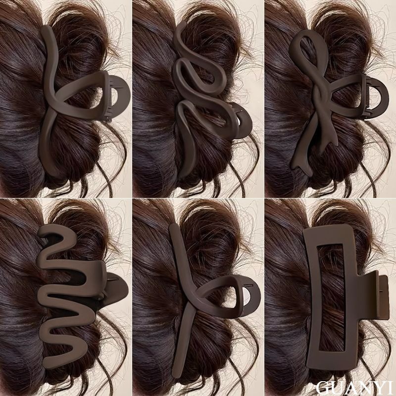 Thu Đông Đơn Giản Lớn Lấy Kẹp Tóc Nữ Cá Mập Kẹp