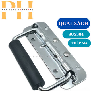 Quai xách hộp dụng cụ, tay nắm hộp tự gập model L605 size 102mm,122mm