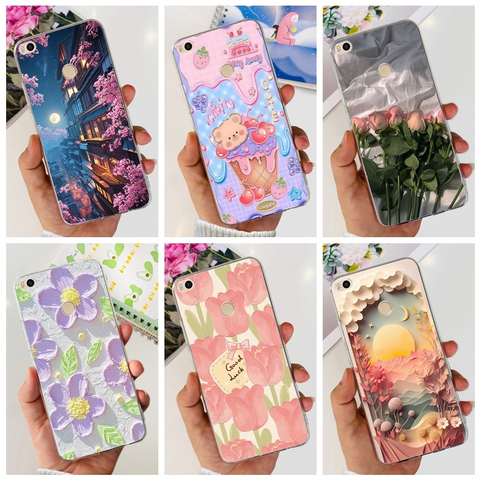 Vỏ Mềm Cho Xiaomi Mi Max 2 Bao Hoa Phổ Biến Trong Suốt TPU Mỏng Silicon Ốp Lưng Điện Thoại Xiaomi Mi
