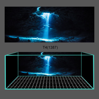 [Tặng Đồ Dán+Sticker] Tranh dán hồ cá 3D Decal mẫu hang động dưới nước 1387 bể cá siêu đẹp - Sắc Nét