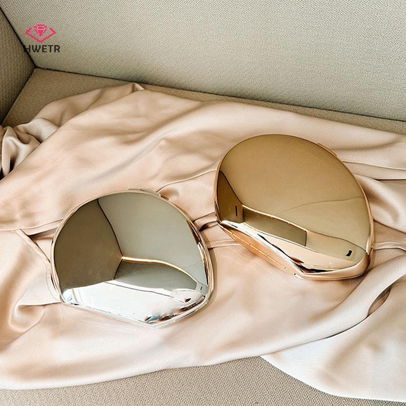 Hwetr Kim Loại Acrylic Ngỗng Hình Trứng Túi Ly Hợp Ví Nữ Dây Đeo Vai Túi Đảng Đeo Ngang Mới