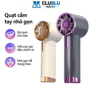  Quạt Cầm Tay Chome Tubor Mini 100 Cấp Độ Gió Pin Sạc USB Không Cánh QF1013 Cho Văn Phòng Học Sinh 