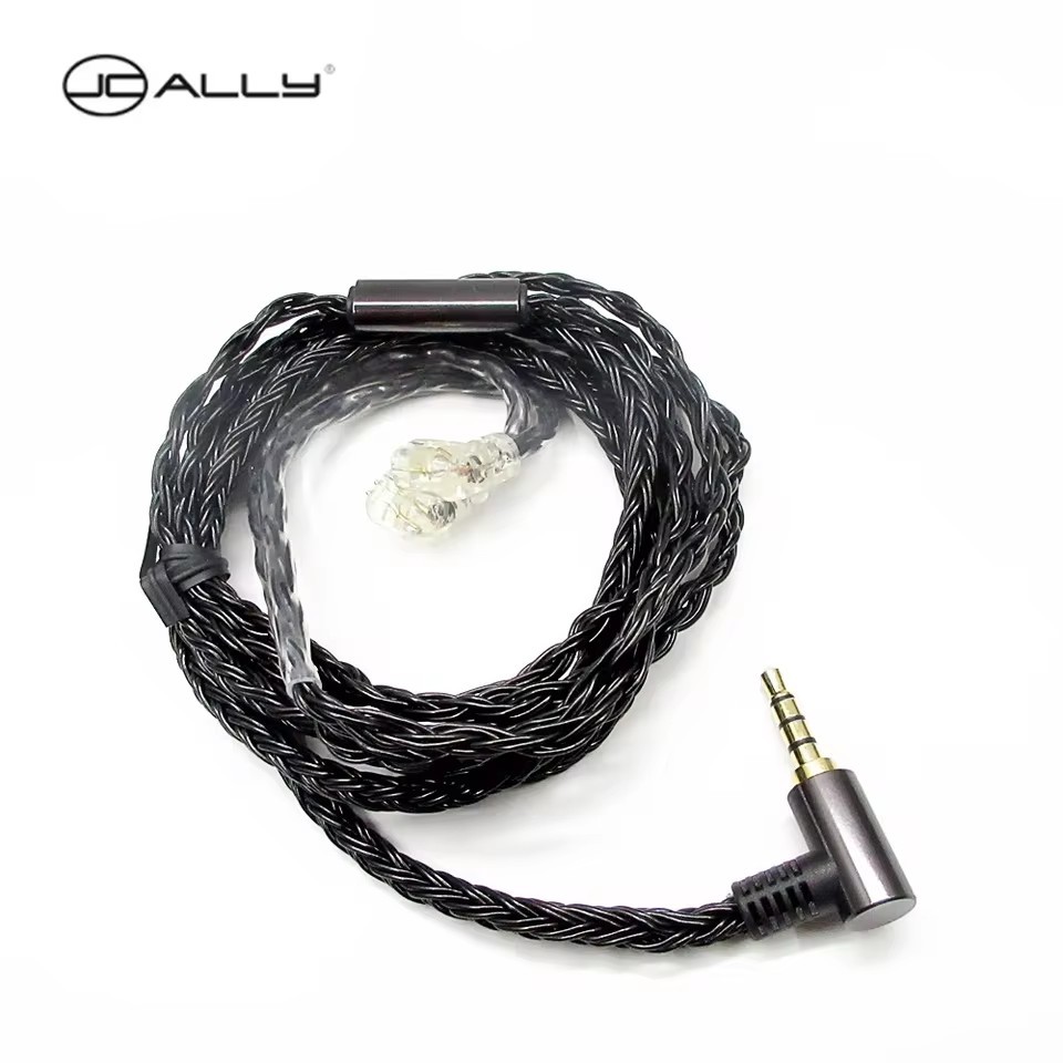 JCALLY JC16S 16 Dây 5N OFC HIFI Tai Nghe Cáp Nâng Cấp Có Dây Mic 0,78 MMCX QDC PIN Cho EDX Pro ZS10 