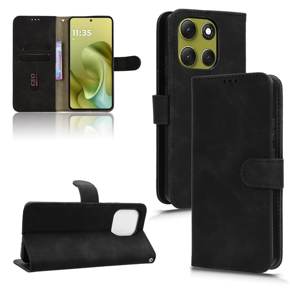 Ốp Da PU Sang Trọng Cảm Giác Da PU Cho Motorola Moto G86 Power / G86 5G Từ Khóa Lật Bao Ví TPU Mềm