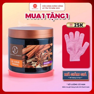  Tẩy tế bào chết body quế hồi và cà phê Exclusive Cosmetic 500g - kem tẩy da chết toàn thân scrub gel 