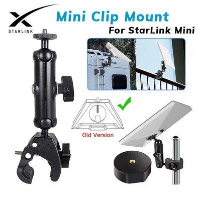 HdoorLink Cho StarLink Mini Có Thể Điều Chỉnh Kẹp Gắn Cực Gắn Kẹp Cho RV Du Thuyền Camper Thang Mái Giá Ban Công Kẹp Cố Định