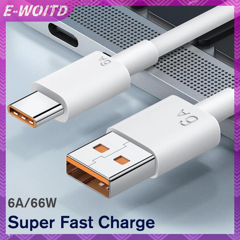 Cáp sạc siêu nhanh E-WOITD 1 / 1.5mile 6A 66W USB Type-c cho Huawei HNVN