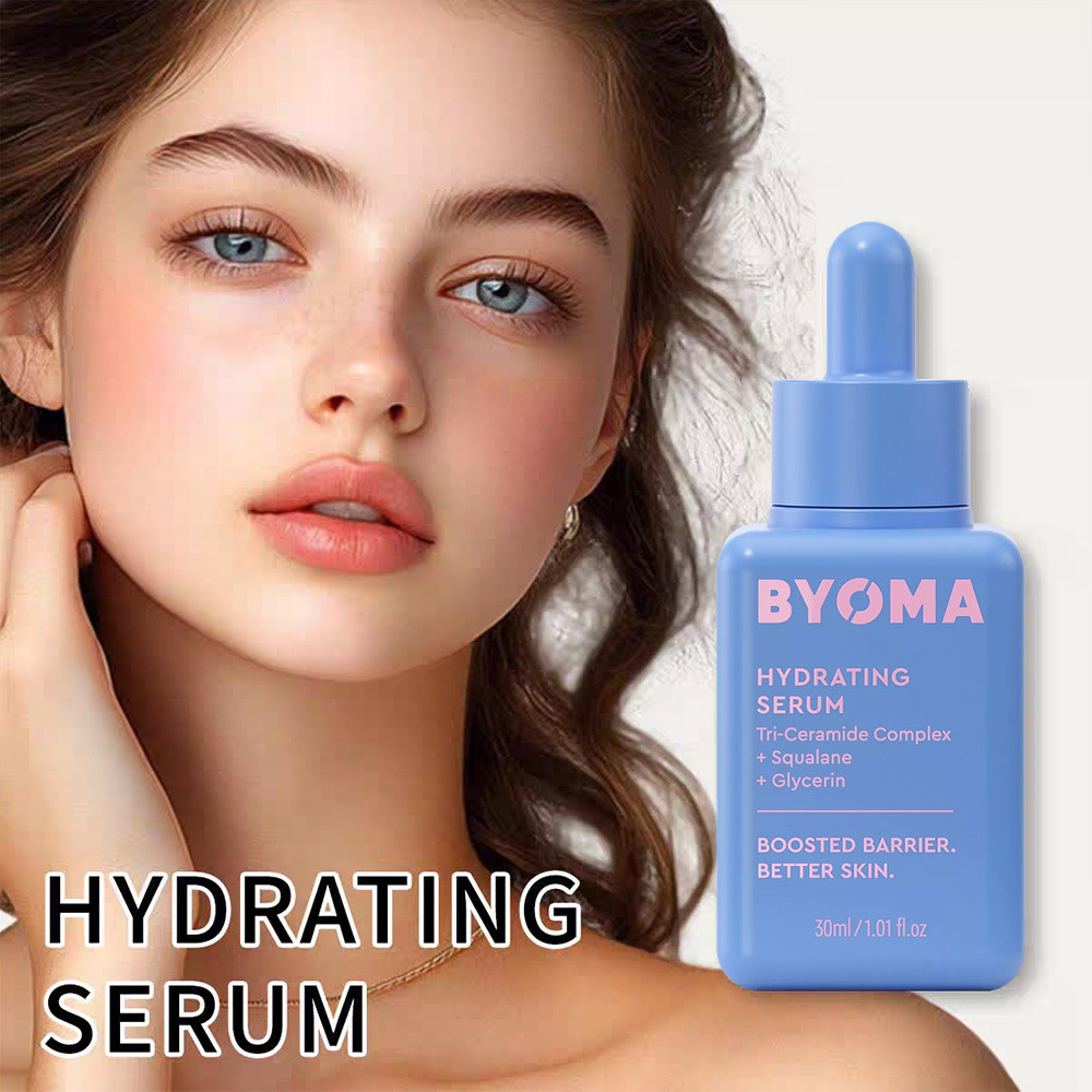 BYOMA Hydrating Serum Ceramides Acids Squalane Glycerin Glowing Moisturiser Brightening Essence