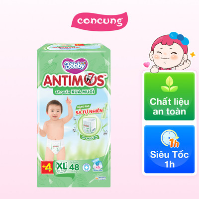 Tã quần Bobby Antimos Xua Muỗi size XL 48 miếng - concung