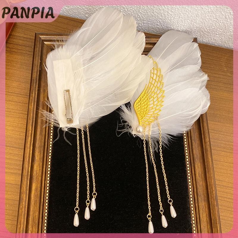 PNPIA-Lolita Mũ Thiên Thần Đen Trắng Đảng Phong Cách Gothic Gothic Gothic Gothic Cánh Trang Trí Tóc