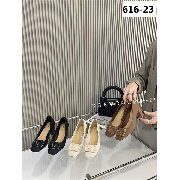 Giày cao gót qbel gót vuông 6P  61623 5/9 Phương Giày