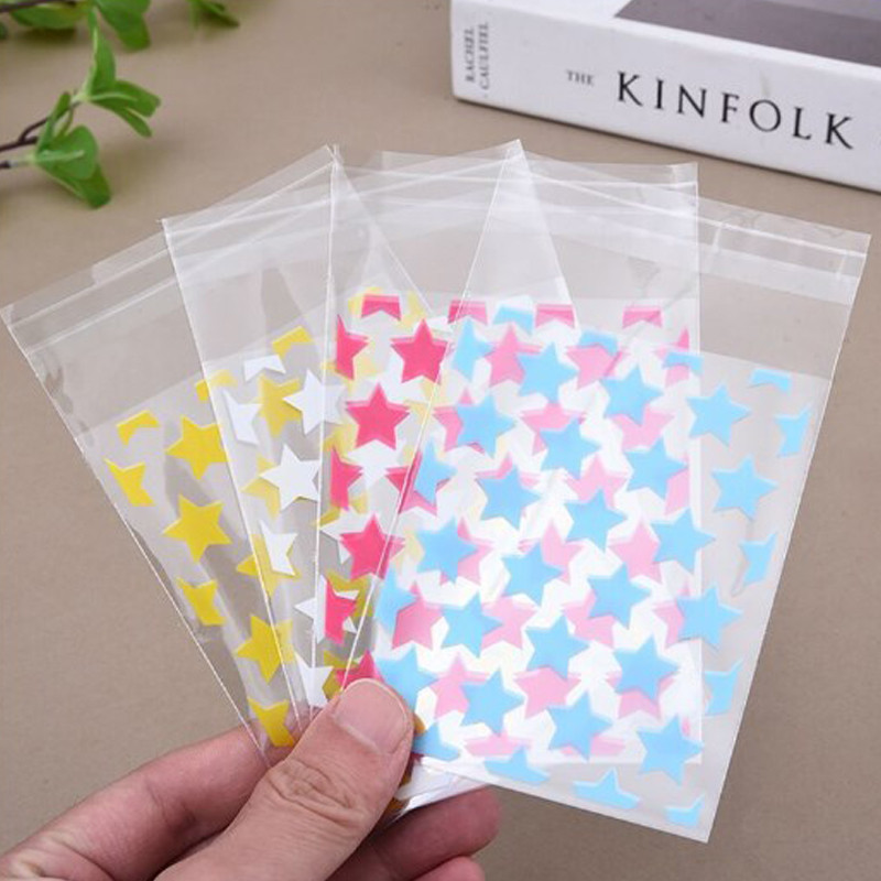 COD💐💐50 Chiếc Túi Bóng Kính Bale Nơ , Túi Bóng Kính Xoắn , Túi Bóng Hoạ Tiết