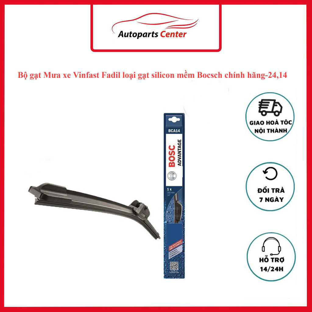 Bộ gạt Mưa xe Vinfast Fadil loại gạt silicon mềm Bocsch chính hãng-24,14