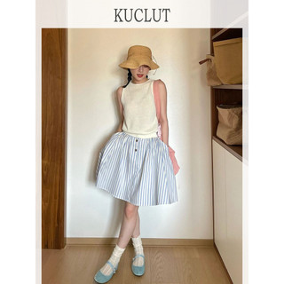 KUCLUT Chân váy chân váy chữ  Cute Korean hàn quốc Trendy WSQ2451NMU 28Z240709
