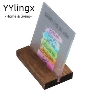 Quà tặng tạm biệt, Quà tặng Acrylic đế gỗ cho công việc, Trang trí tiệc nghỉ hưu trong suốt kỷ niệm Bàn làm việc