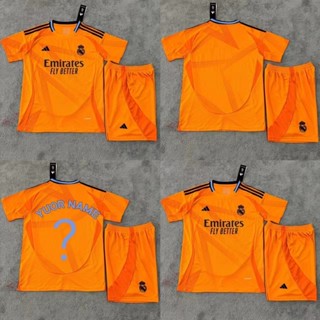 2425 Áo đấu dành cho người lớn sân khách Real Madrid mùa giải mới, bộ quạt ngắn tay chất lượng cao áo bóng đá AAA +