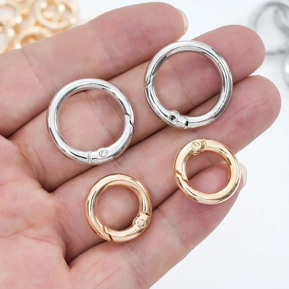 5 Chiếc Kim Loại O Nhẫn Mùa Xuân Kẹp Cho DIY Trang Sức Có Thể Mở Vòng Carabiner Móc Khóa Túi Kẹp Móc Chó Dây Xích Khóa Kết Nối