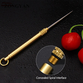 Hotwind Titanium Toothpick Keychain Multi-Purpose Outdoor Camping Tool More Durable Than Floss