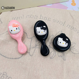 Kuzhen sanrio hello kitty kawaii đệm không khí lược hoạt hình anime kitty mèo búp bê cô gái trái tim dễ thương di động lược quà tặng cho bé gái hot