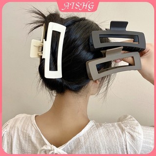 AISHG 13cm Acrylic Vuông Kẹp Tóc Nữ Thời Trang Phụ Kiện Tóc