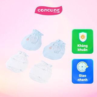 Cặp bao tay sơ sinh thun animo hn522053