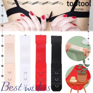 Toptool 1 / 8 Chiếc Áo Ngực Mở Rộng Khóa, Có Thể Điều Chỉnh Thắt Lưng Khóa Áo Ngực Mở Rộng, Nylon Khóa Quần Lót Phụ Kiện 1 Hàng 3 Móc Dây Đeo Móc Mở Rộng Nữ