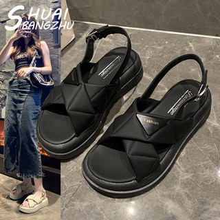 SHUAIBANGZHU  dép sandal nữ dép bánh mì nữ dép bánh mì Chống Trượt Thời trang Mềm mại Đàn hồi Đệm êm Tinh tế Đẳng cấp FDL23C05FI 30Z240726