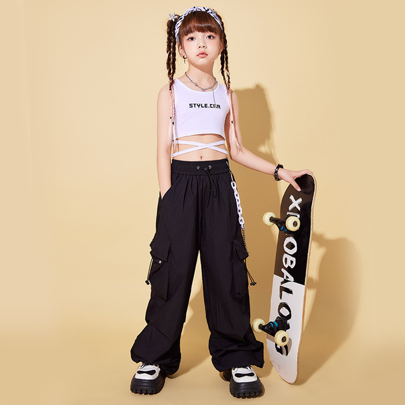 3-14 Tuổi Đồ Nhảy Cho Bé Gái Bộ Hiphop Bé Gái Áo Croptop Cho Bé Gái  Quần Jogger Hiphop Bé Gái Đồ Hi