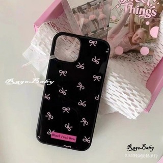 Ốp lưng điện thoại bảo vệ hình nơ màu hồng ngọt ngào Phong Cách Hàn Quốc phù hợp cho iPhone 14 15 Pro Max 12 13 Pro Max Ốp lưng cứng chống bụi 8 Plus XS Max 7 Plus XR 11 Pro 12 n8tu 15 tuổi