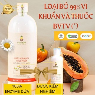 Nước ngâm rau củ quả Fuwa3e 100% Enzyme đậm đặc từ dứa, an toàn với da tay, đã qua XN và kiểm chứng