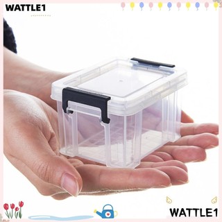 Hộp đựng nhựa WTTLE, Hộp đựng đồ gia dụng để bàn Hộp đựng đồ Mini, Hộp đựng dụng cụ đa chức năng trong suốt bền bỉ tại nhà