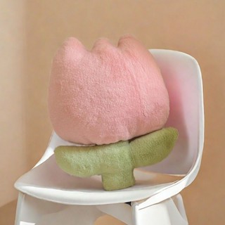 Đệm sofa hoa Tulip Bắc Âu, gối tình yêu, đệm mây dễ thương hình trái tim