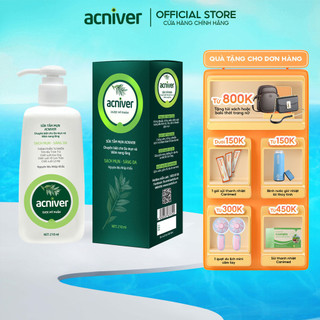 Sữa tắm giảm mụn lưng, viêm nang lông, viêm lỗ chân lông, mụn ngực Acniver Santafa thành phần tự nhiên, sạch da