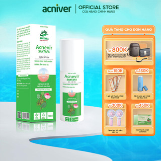 Xịt Cấp Ẩm chiết xuất hoa hồng  Acnevir Santafa bổ sung Vitamin E giảm thâm nám, giúp da sáng, mềm mịn  - Chai 100ml