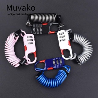 Muvako Khóa Xe Đạp, Chống Trộm Xanh Trắng Đen Hồng Chữ Số Mật Khẩu Kết Hợp Khóa, Phụ Kiện Xe Đạp Kẽm Hợp Kim Nhôm Cáp Dây Khóa Xe Đạp