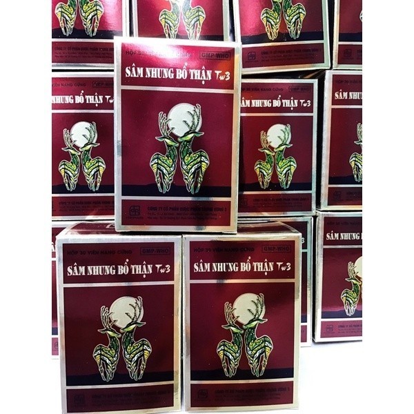 ✅[Chính hãng]   SÂM NHUNG BỔ THẬN TW3, hộp 30 viên.