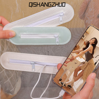 Cổng sạc điện thoại lưới chống muỗi 15 / 18cm có khóa kéo - Tự dính, có thể tháo rời, Màu kẹo - Lỗ khóa kéo sạc điện thoại di động - Dành cho ký túc xá, gia đình, phòng ngủ