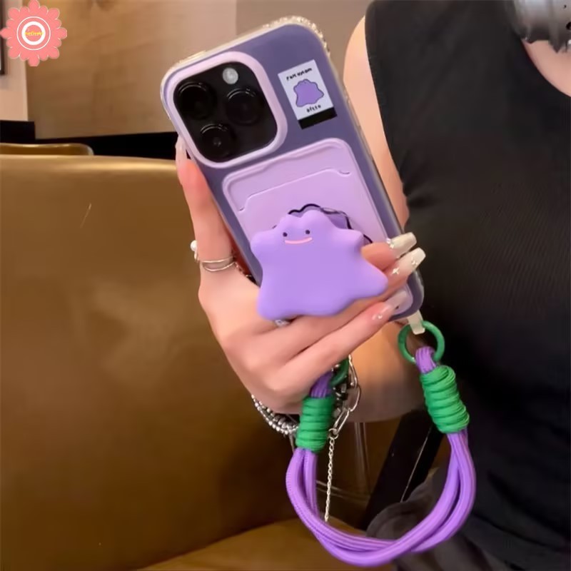 Ốp điện thoại hình quái vật màu tím dễ thương sáng tạo thời trang Tương thích cho IPhone | BigBuy360 - bigbuy360.vn