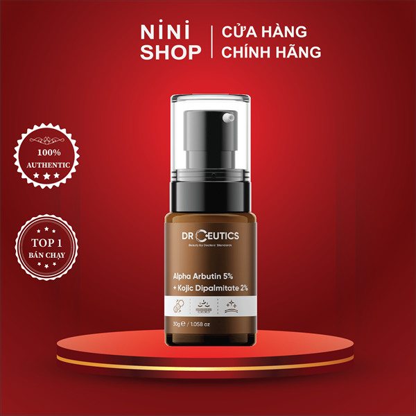 Tinh chất DrCeutics Alpha Arbutin 5%, Kojic Diphalmitate 2% Serum 30g - ninishop