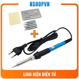 [ Loại 1 rất tốt ] Mỏ hàn chì điều chỉnh nhiệt độ NO.911 60W + Bộ 5 mũi