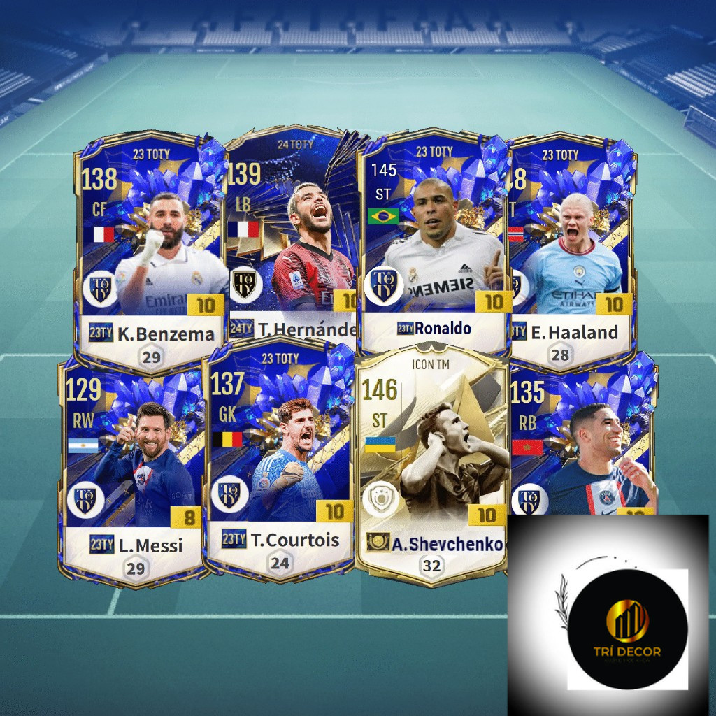 Móc khoá cầu thủ - Thẻ trưng bày FC Online (FO4)-ĐH