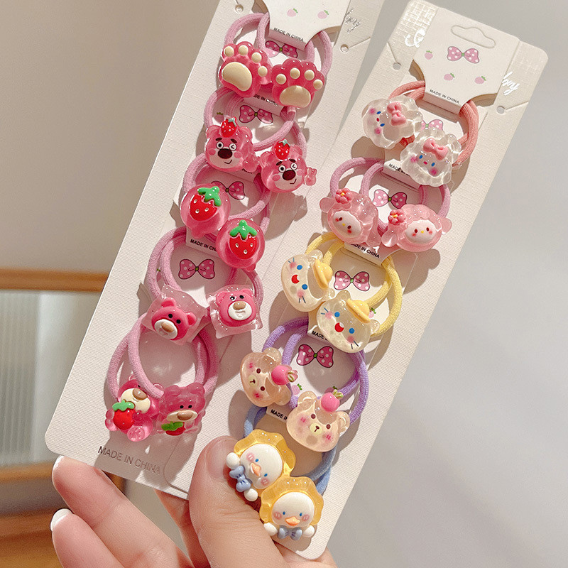 Tiingxuyu Bé Gái Dây Buộc Tóc Trẻ Em Không Làm Tổn Thương Tóc Bé Gái Buộc Tóc Nhỏ Dây Cao Su Nhỏ Cho