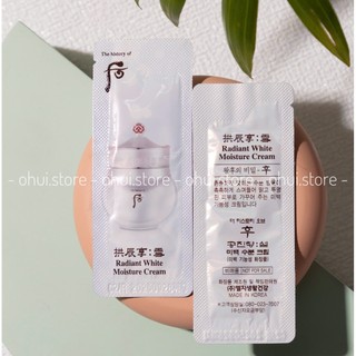 Combo 10 gói kem dưỡng trắng chống lão hoá Whoo Gongjinhyang Seol Radiant White Moisture Cream 10ml