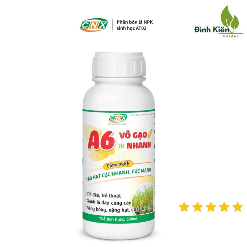 VÔ GẠO NHANH A6 - CNX (chai 500ml)