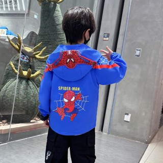  Kimi Kids Phiên bản Hàn Quốc của áo khoác trẻ em xuân thu mới hoạt hình trẻ em mới có mũ trùm đầu áo khoác bão cardigan áo gió 