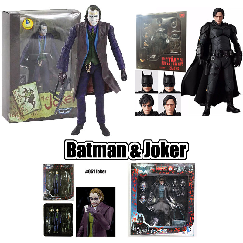 Mafex Batman Joker 2 Nhân Vật Hành Động Shf Suicide Squad Harley Quinn Di Chuyển Khớp Mô Hình Sưu Tậ