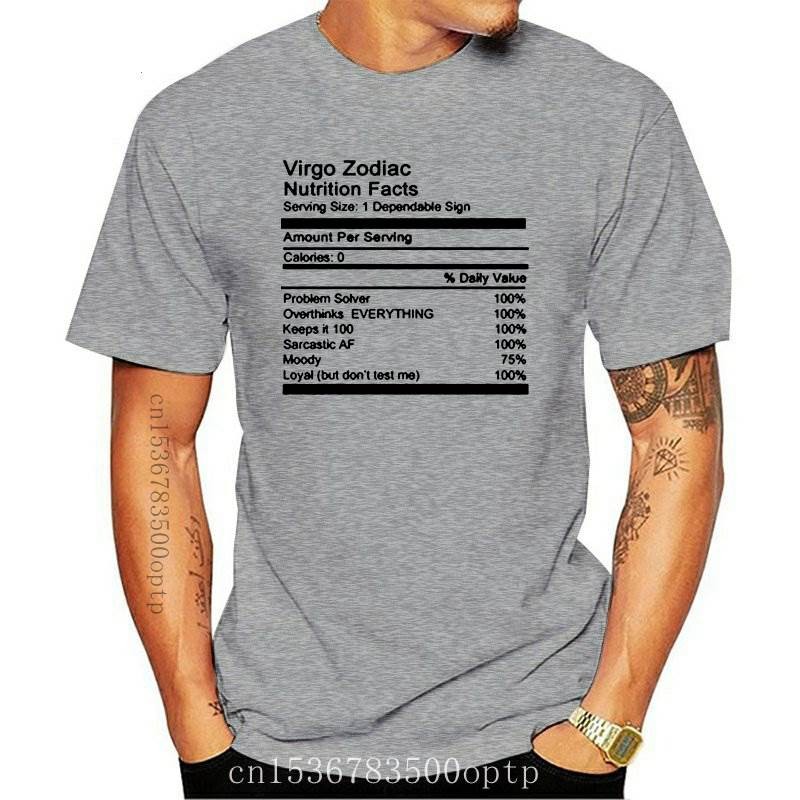 Quần Áo Người Xử Nữ Cung Hoàng Đạo Dinh Dưỡng Sự Thật Unisex Tee Áo Nam Quần Áo Nam Chiêm Tinh Cung 