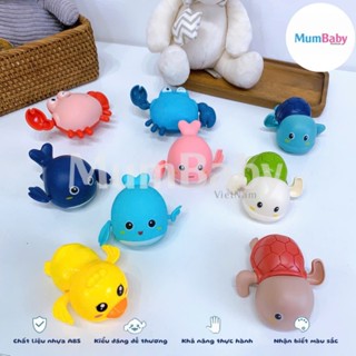 [Mẫu mới] Đồ Chơi Nhà Tắm Cho Bé Thú Bơi Lội Thả Bồn Tắm Rùa, Vịt,Cua, Cá Vặn Cót Vui Nhộn