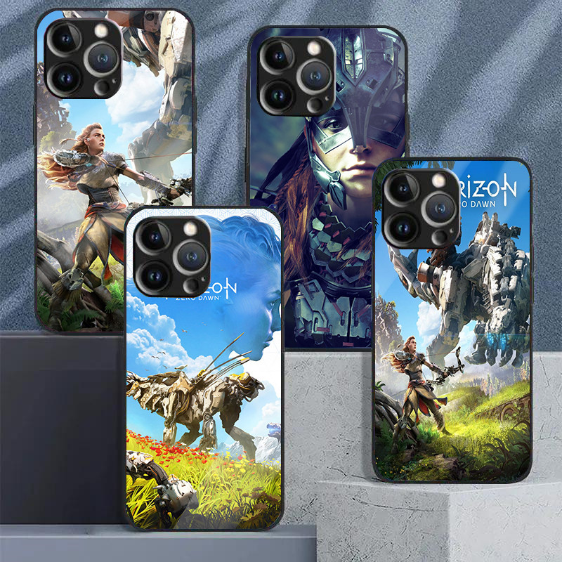 Ốp Điện Thoại Kính Cường Lực Horizon Zero Dawn Cho IPhone 15 14 13 12 11 Pro XS Max Plus Mini X XR 8